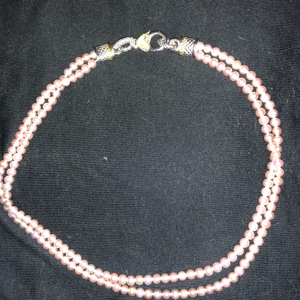Judith Ripka pearl necklace, 100% authentic.